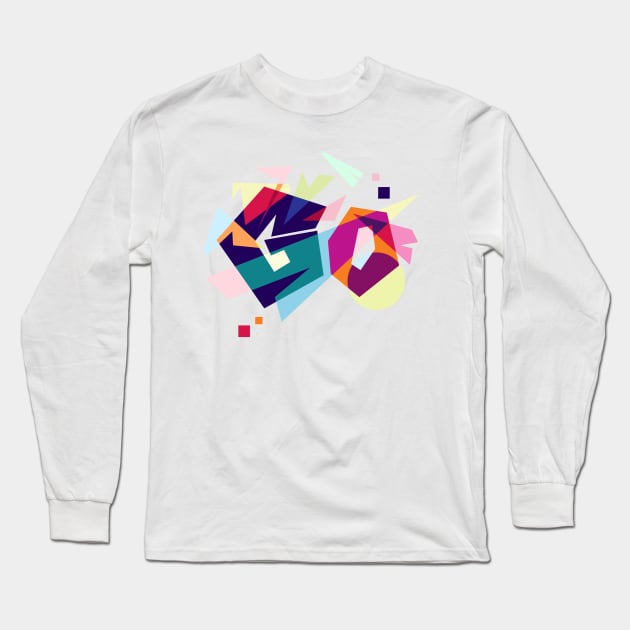 pop art go Long Sleeve T-Shirt by AlfinStudio